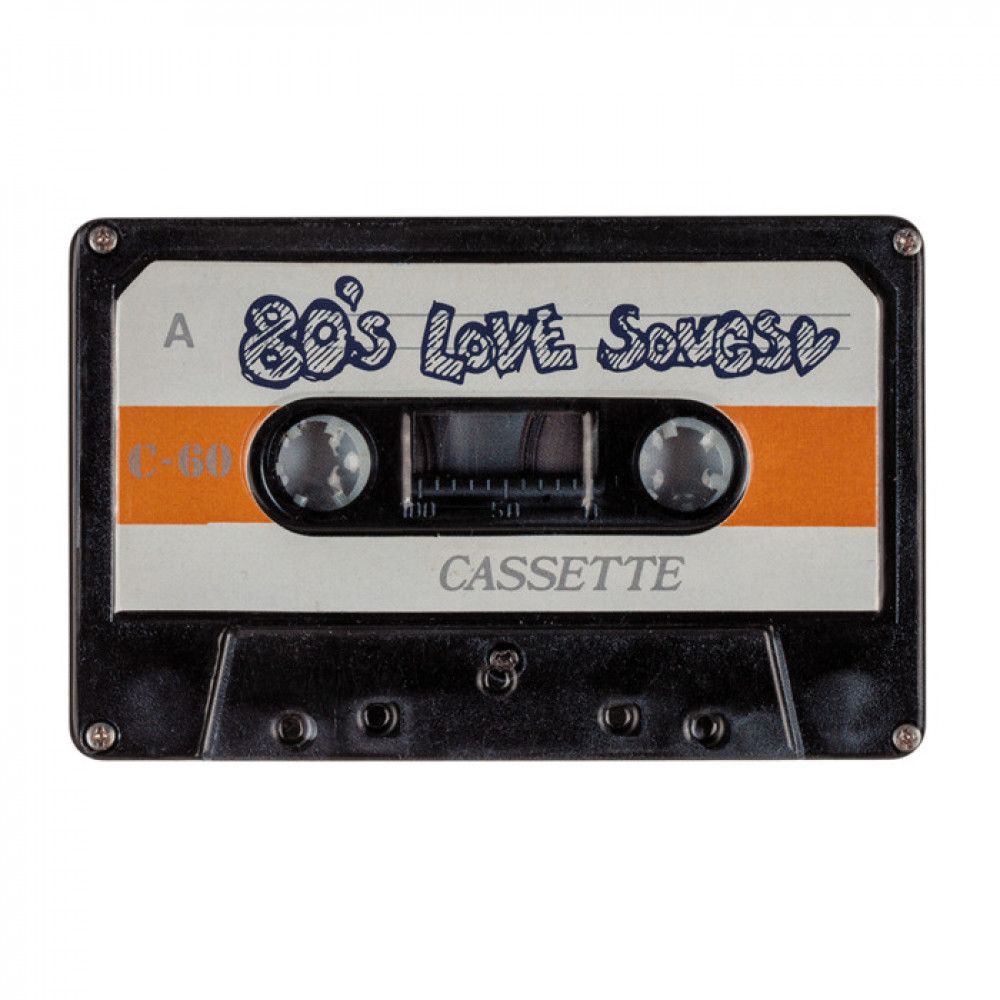 Ρετρό Μεταλλικό Κουτί Κασέτα 80's Love Songs 10x6cm