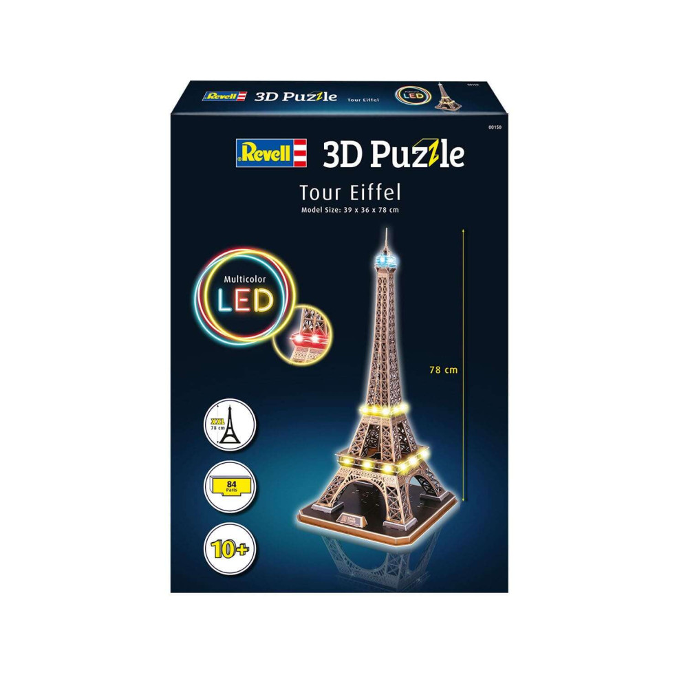 Revell 3D Puzzle Eiffel Tower - LED Edition (84 pcs)