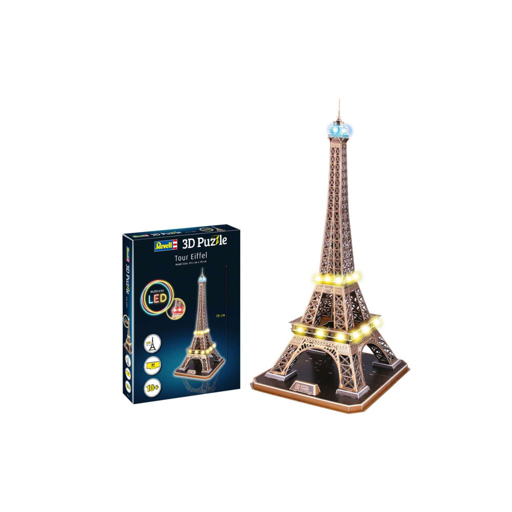 Revell 3D Puzzle Eiffel Tower - LED Edition (84 pcs)