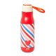 RICE Ανοξείδωτο μπουκάλι θερμός 500ml "Candy Stripes" (κόκκινο)