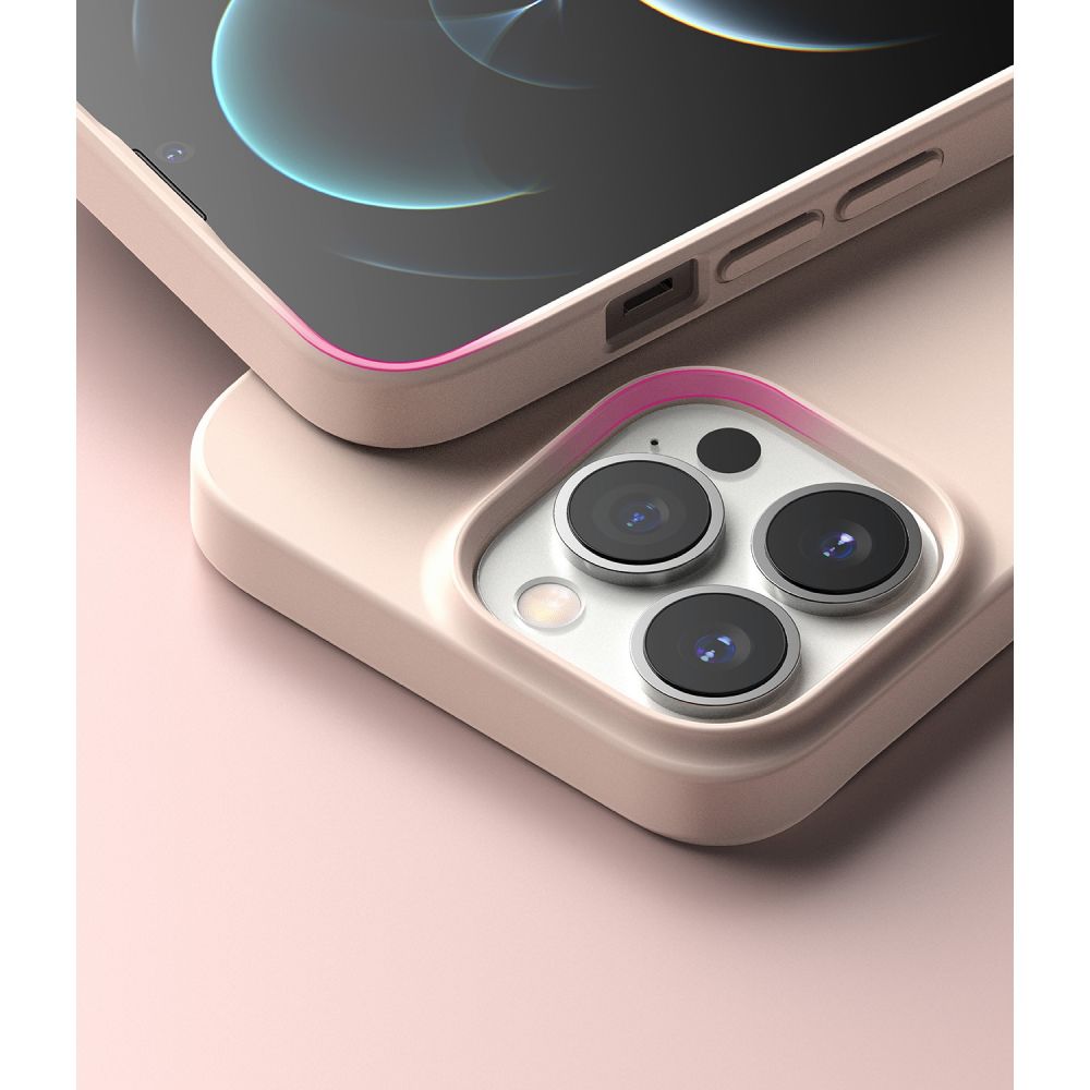 Ringke Θήκη Σιλικόνης Back Cover για Apple iPhone 14 Pro (Pink Sand)