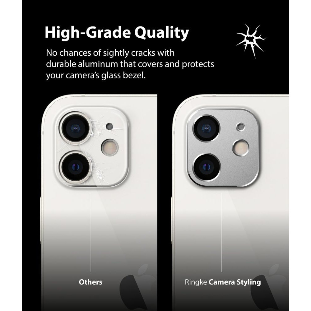 Ringke Camera Styling για Apple iPhone 12 (Ασημί)