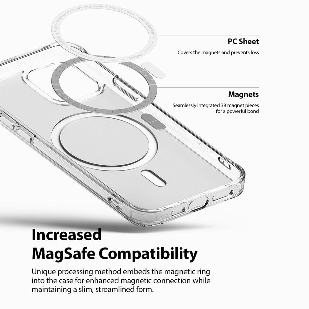 Ringke Fusion Magnetic Magsafe θήκη για Apple iPhone 12 / 12 Pro (Matte Clear)