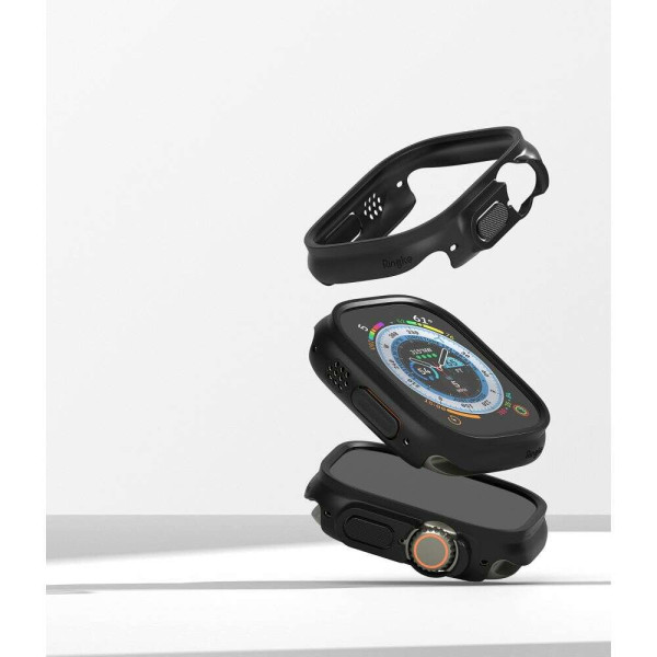 Ringke Slim 2-Pack Σετ θήκες προστασίας για Apple Watch Ultra 1 / 2 49mm (Διάφανο + Μαύρο)