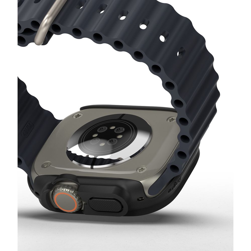 Ringke Slim 2-Pack Σετ θήκες προστασίας για Apple Watch Ultra 1 / 2 49mm (Clear + Titanium Grey)