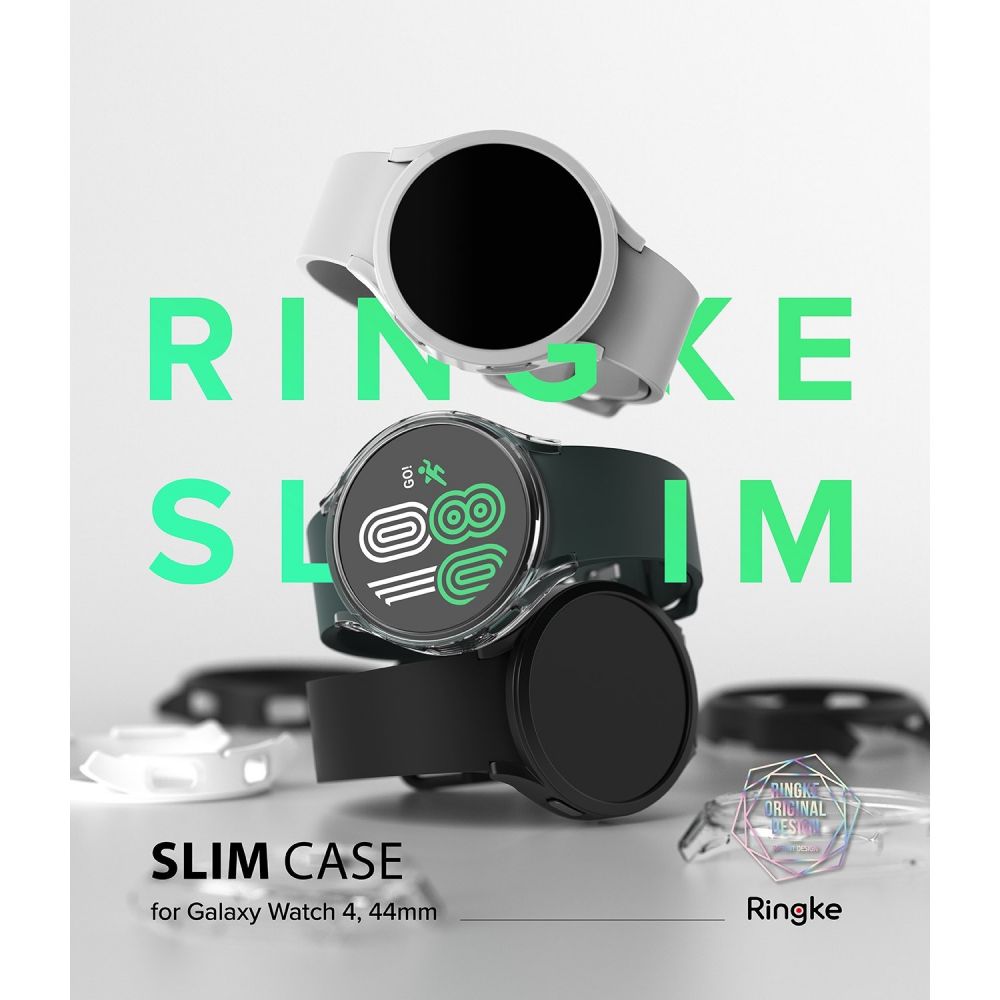 Ringke Slim Θήκες για Samsung Galaxy Watch 4 Classic 46mm 2 τμχ (Διάφανο/Μαύρο)