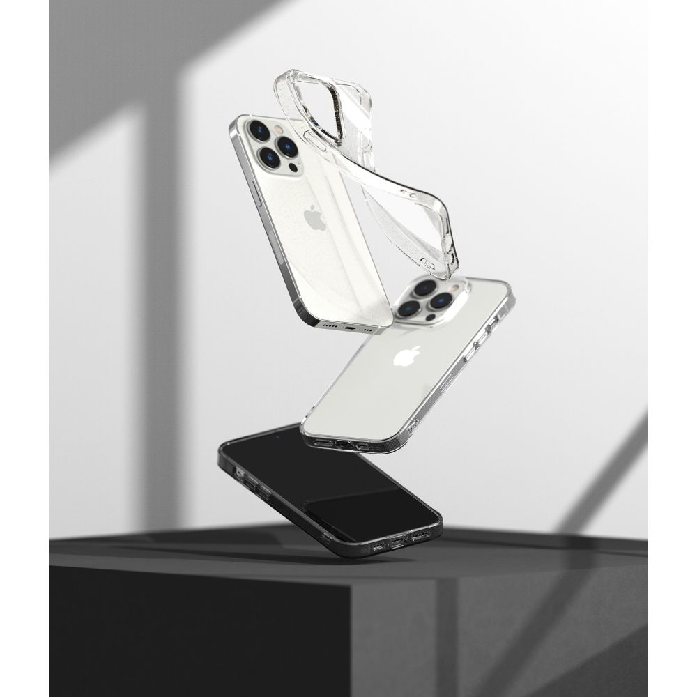Ringke Θήκη Σιλικόνης Back Cover για Apple iPhone 14 Pro (Glitter/Clear)