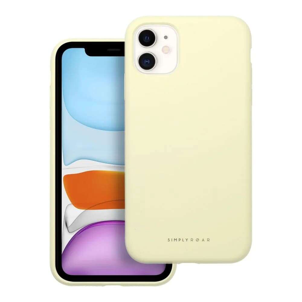 Roar Cloud Skin Silicone Θήκη Σιλικόνης backcover για Apple iPhone 11 (Κίτρινο)