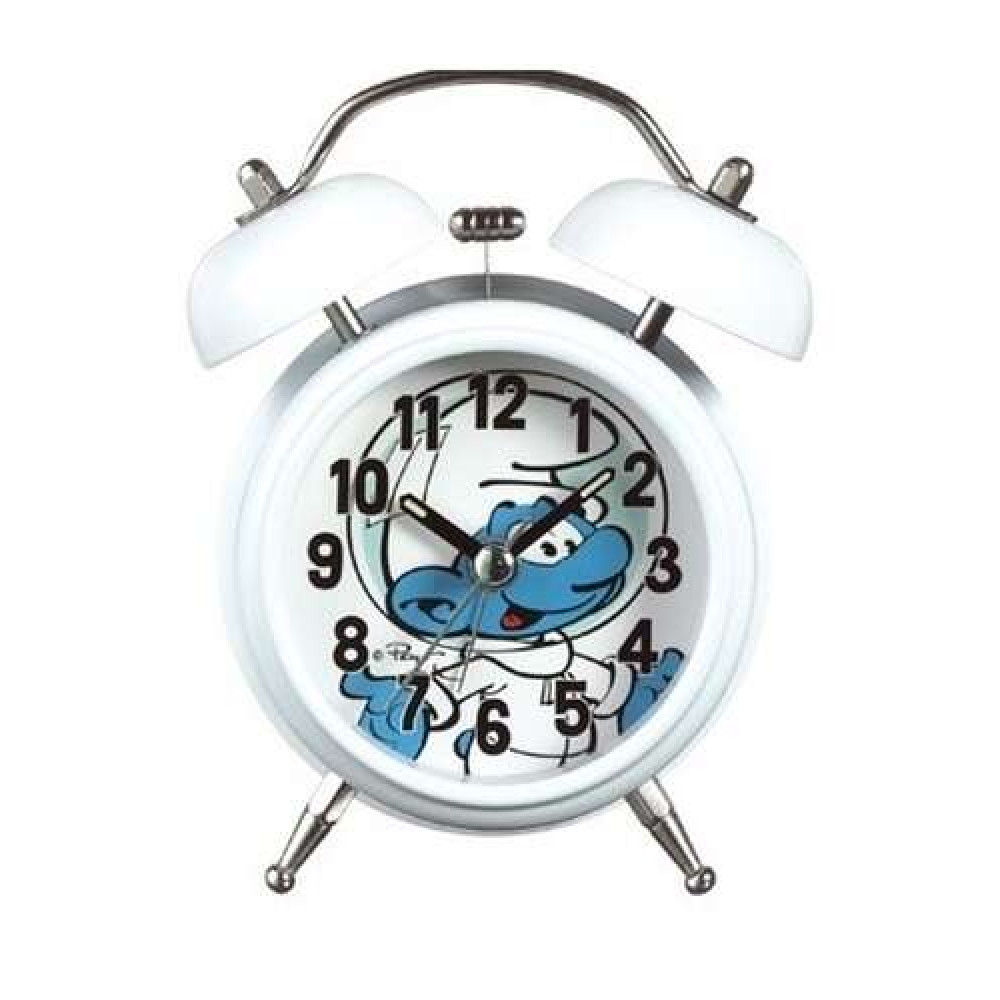 Ρολόι Ξυπνητήρι 8cm Χουζούρης Λευκό (BE27315)