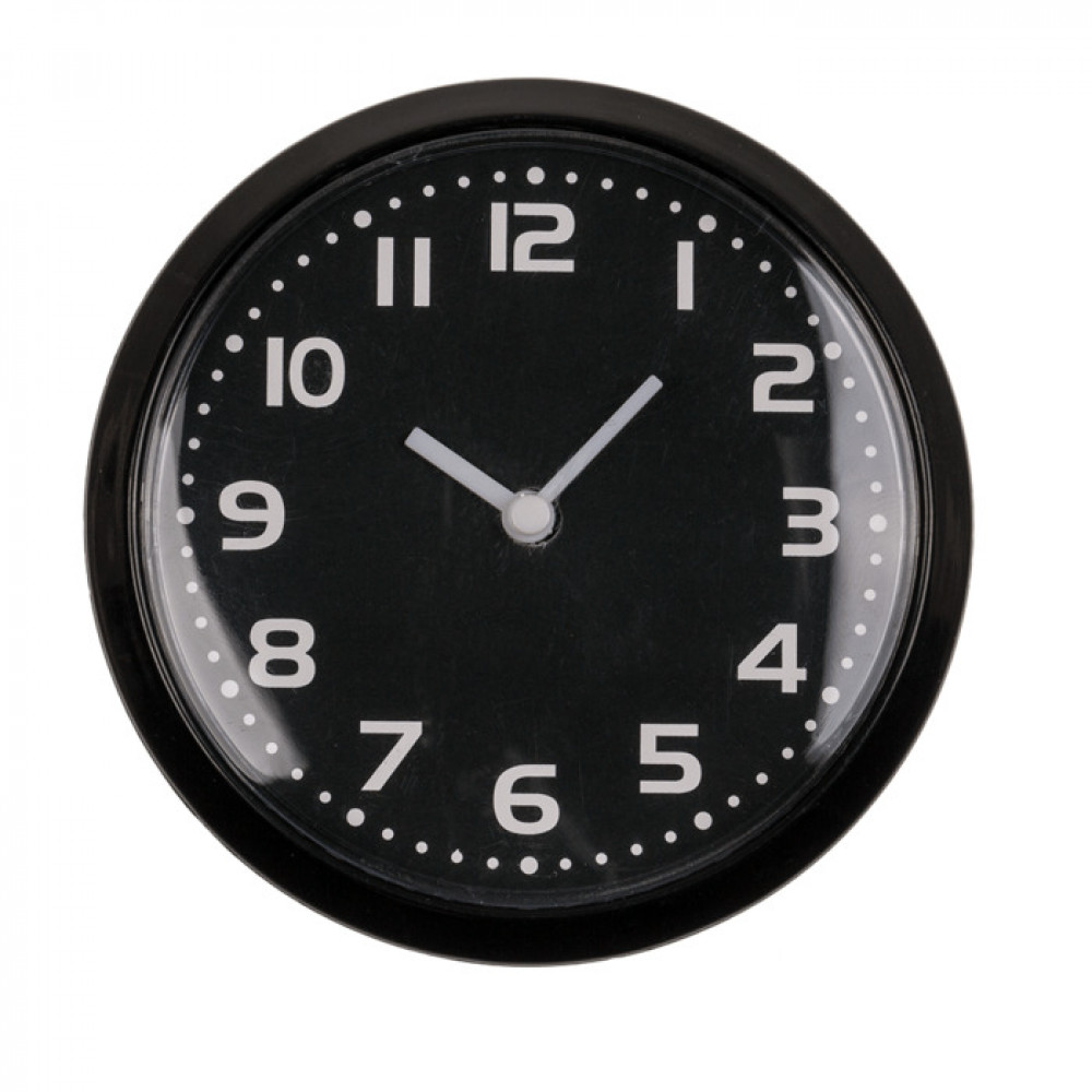 Ρολόι Μαγνητάκι 8 cm (Μαύρο)