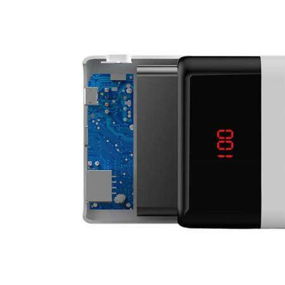 Romoss LT20PS Powerbank 20000mAh 2 Θύρες USB-A και Θύρα USB-C (Λευκό)