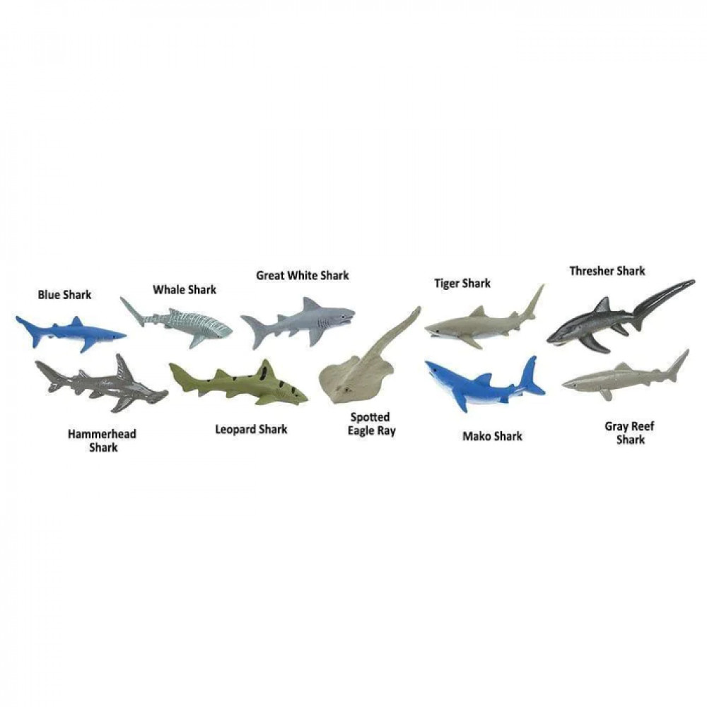 Safari Ltd Μινιατούρες “Καρχαρίες” (10τμχ)