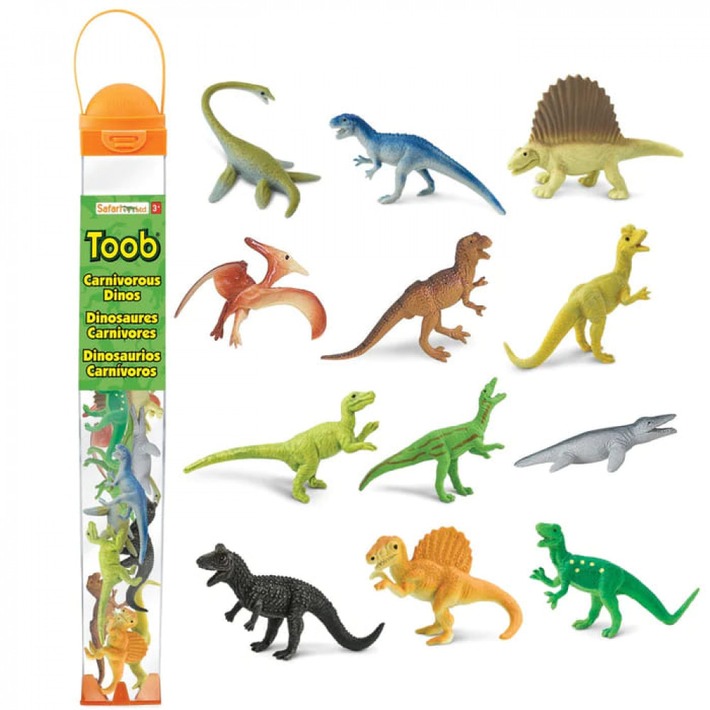 Safari Ltd Μινιατούρες “Σαρκοβόροι Δεινόσαυροι” (12τμχ)