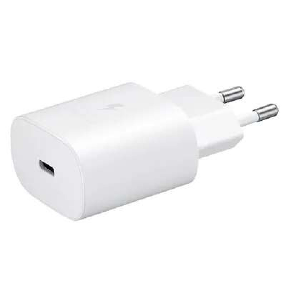 Samsung Φορτιστής με Καλώδιο USB-C σε USB-C 25W Power Delivery (Λευκό)