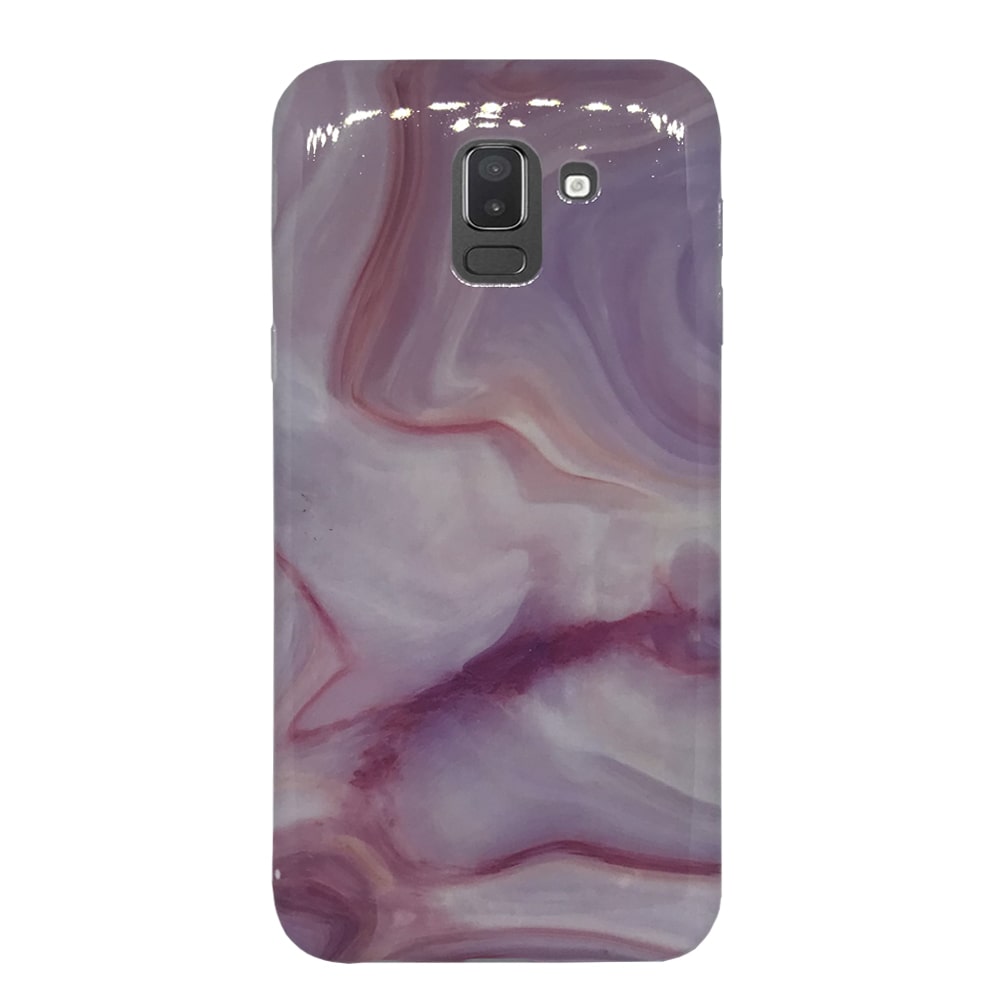 Θήκη Μάρμαρο Marble Ultra Slim & Soft-to Touch για Samsung J6 2018 - Ροζ