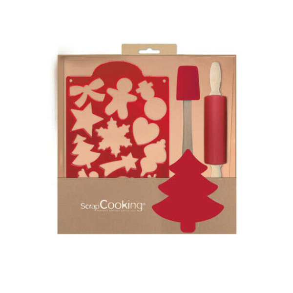 Scrap Cooking Δίσκος κοπής με χριστουγεννιάτικα Μοτίβα