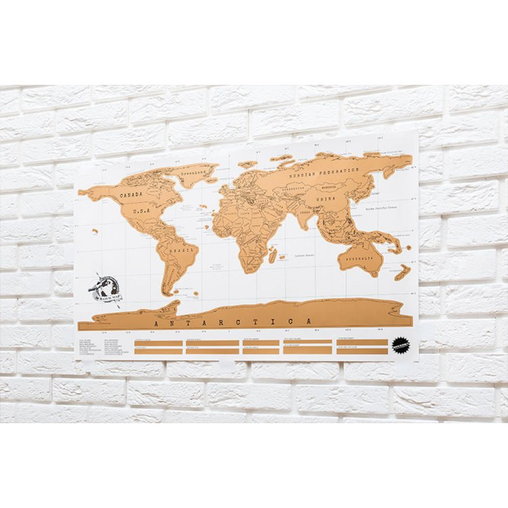 Παγκόσμιος Χάρτης Scratch Map (88x52.3cm)