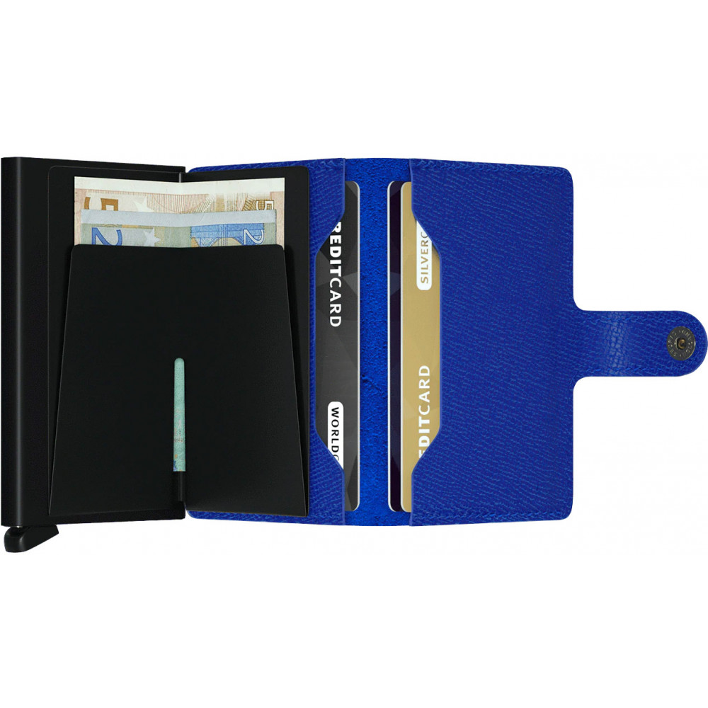 Secrid Miniwallet Πορτοφόλι Crisple (Blue-Black)