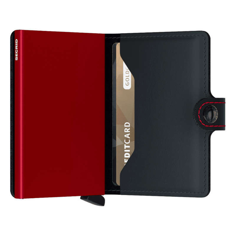 Secrid Miniwallet Πορτοφόλι Matte (Black-Red)