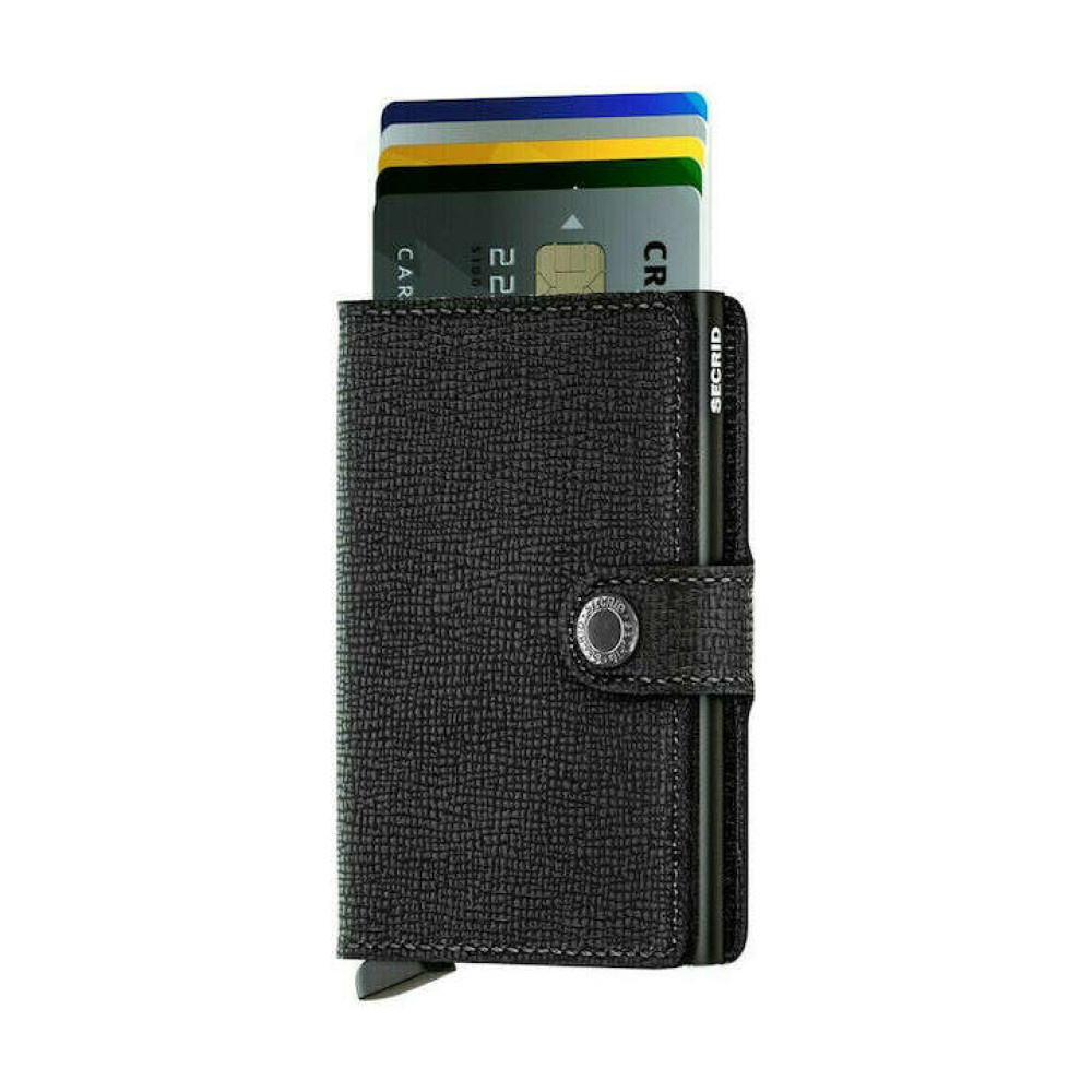 Secrid Miniwallet Πορτοφόλι Crisple (Black)