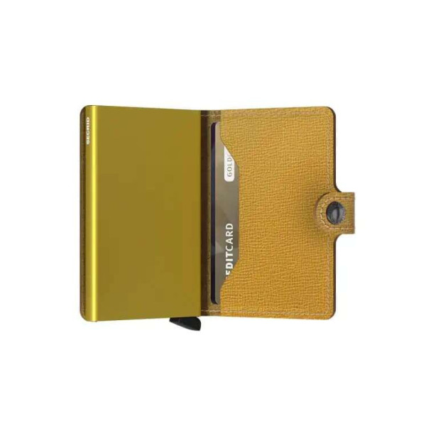 Secrid Miniwallet Πορτοφόλι Crisple (Ochre)