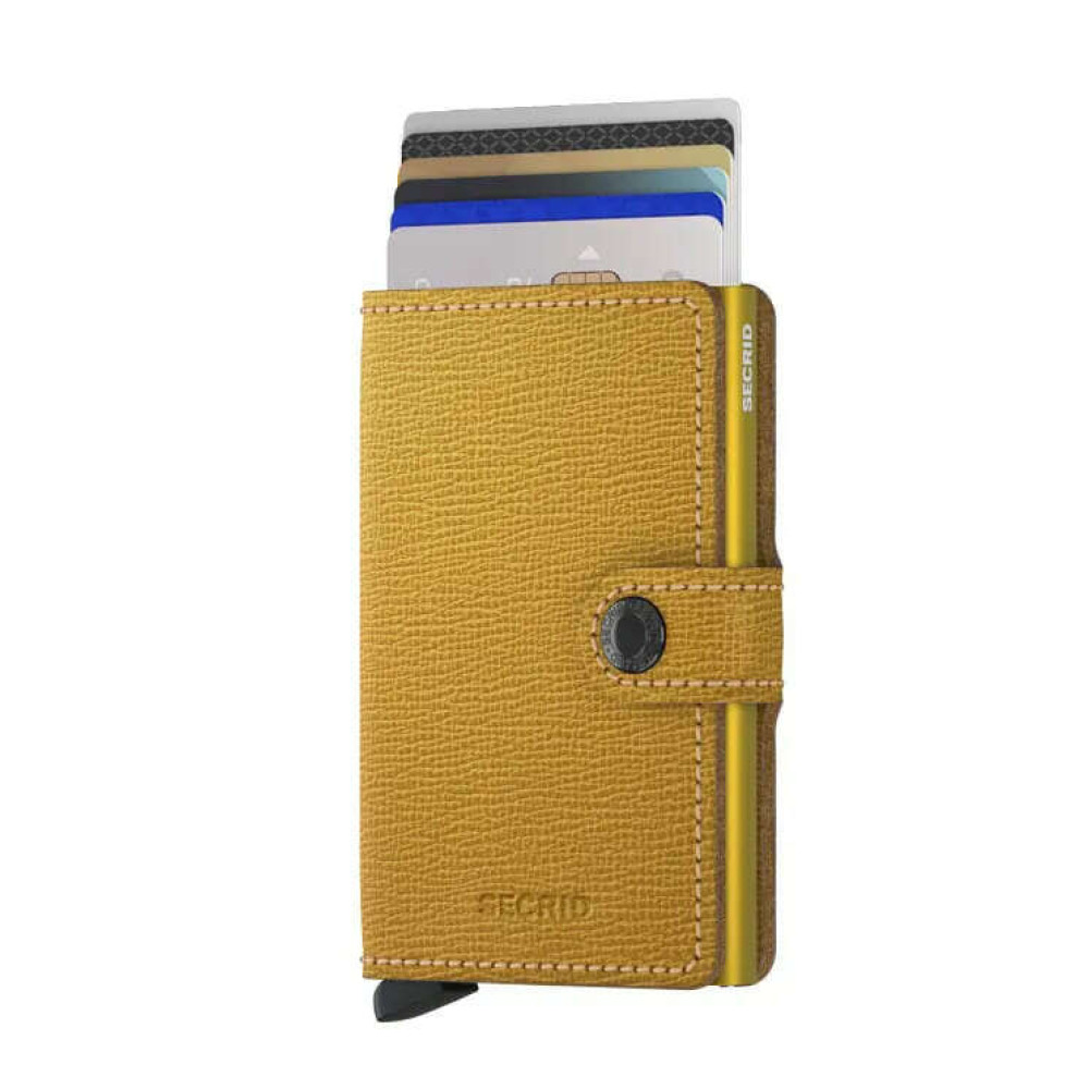 Secrid Miniwallet Πορτοφόλι Crisple (Ochre)