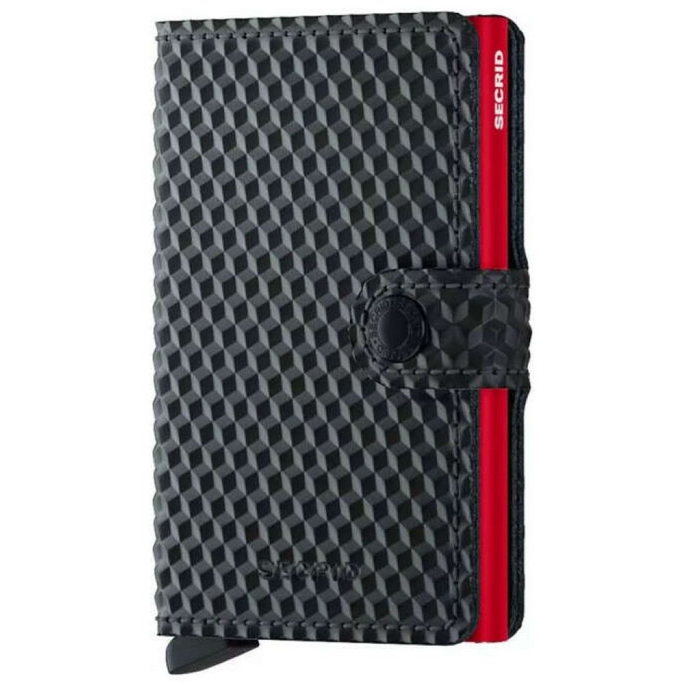 Secrid Miniwallet Πορτοφόλι Cubic (Black-Red)