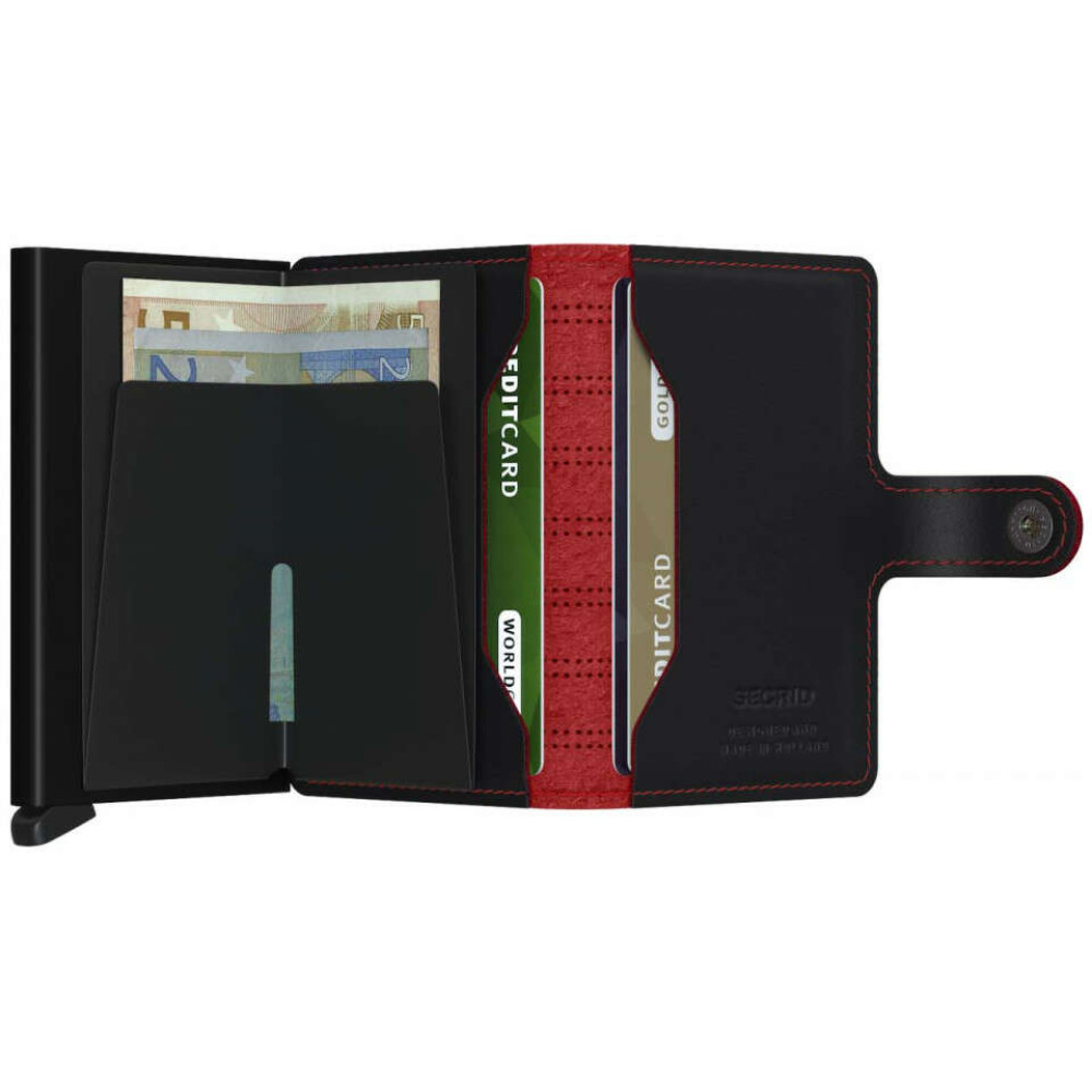 Secrid Miniwallet Πορτοφόλι Fuel (Black-Red)