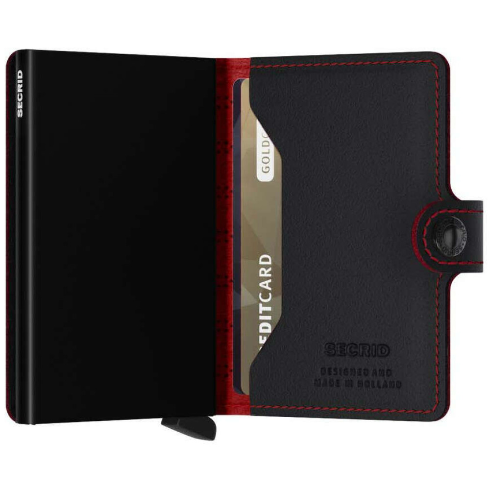 Secrid Miniwallet Πορτοφόλι Fuel (Black-Red)