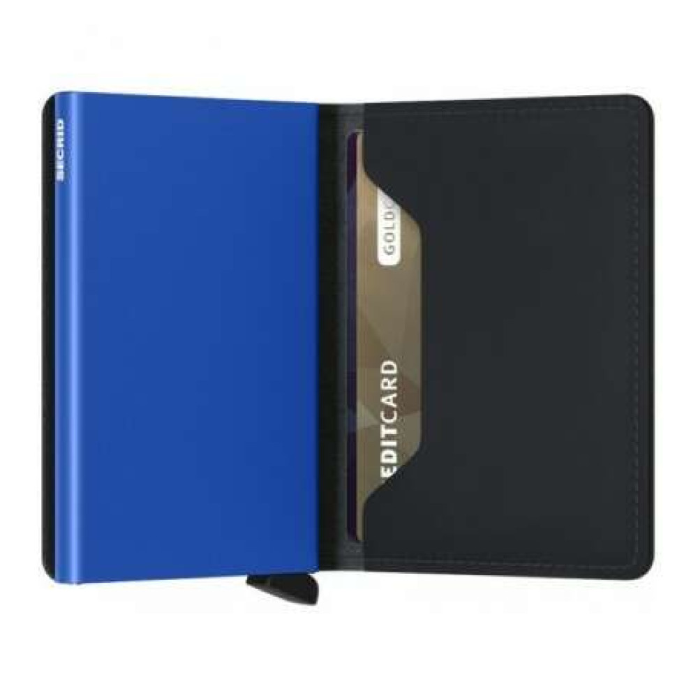 Secrid Miniwallet Πορτοφόλι Matte (Black-Blue)