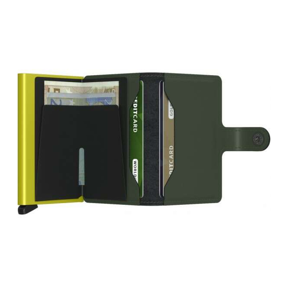 Secrid Miniwallet Πορτοφόλι Matte (Green-Lime)