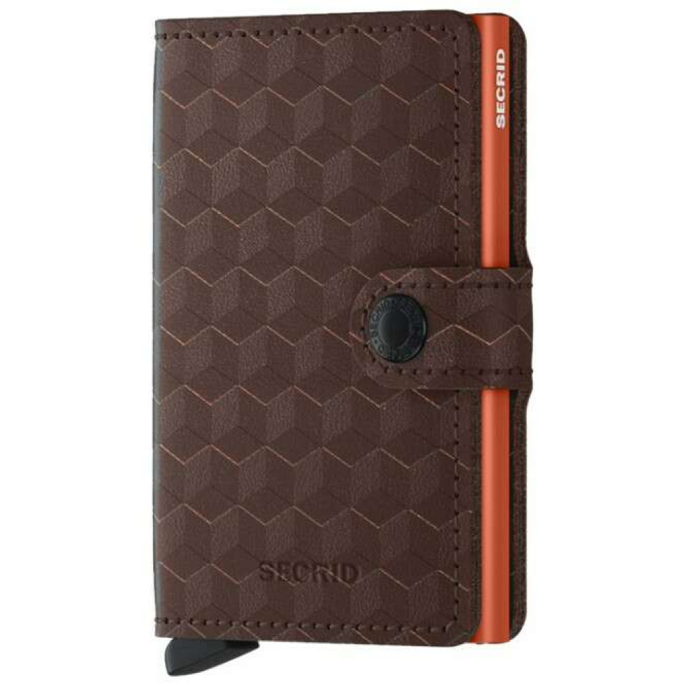 Secrid Miniwallet Πορτοφόλι Optical (Brown-Orange)