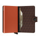 Secrid Miniwallet Πορτοφόλι Optical (Brown-Orange)