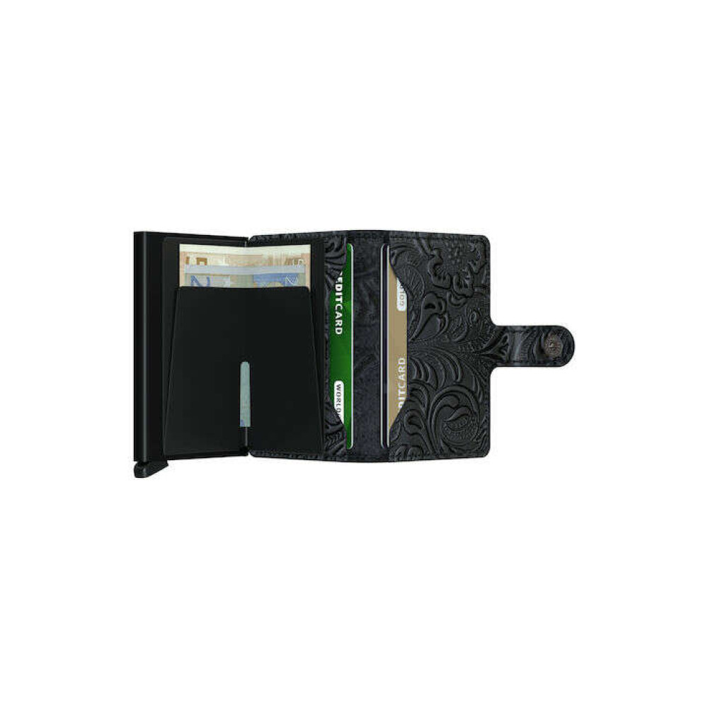 Secrid Miniwallet Πορτοφόλι Ornament (Black)