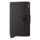 Secrid Miniwallet Πορτοφόλι Perforated (Black-Red)