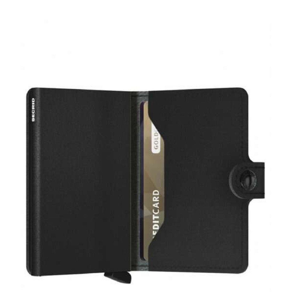 Secrid Miniwallet Πορτοφόλι Yard (Black-Powder Black)