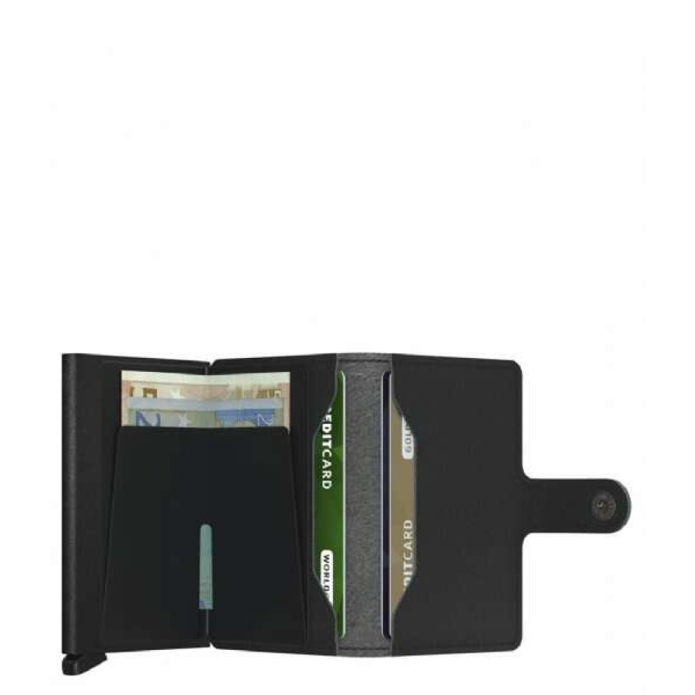 Secrid Miniwallet Πορτοφόλι Yard (Black-Powder Black)