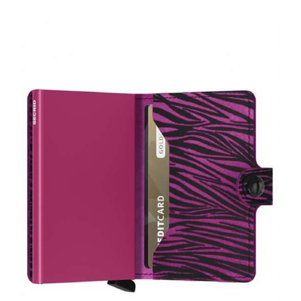 Secrid Miniwallet Πορτοφόλι Zebra (Fuchsia)