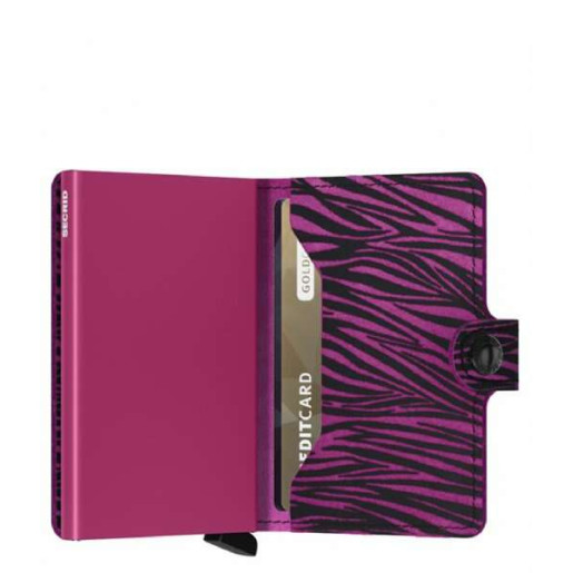 Secrid Miniwallet Πορτοφόλι Zebra (Fuchsia)