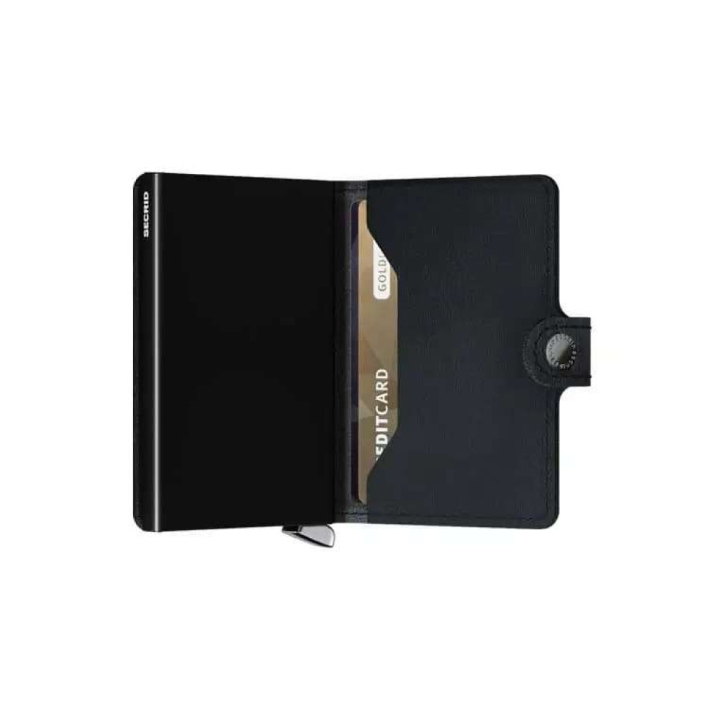 Secrid Premium Miniwallet Πορτοφόλι Emboss Lines (Black)