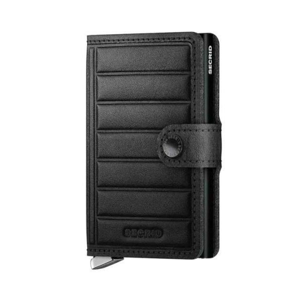 Secrid Premium Miniwallet Πορτοφόλι Emboss Lines Black +
