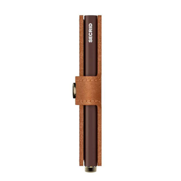 Secrid Premium Miniwallet Πορτοφόλι Emboss Lines (Cognac)