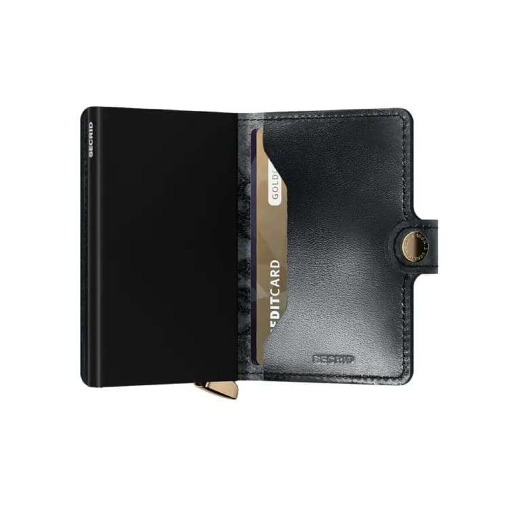 Secrid Premium Miniwallet Πορτοφόλι Stitch Floral (Black)