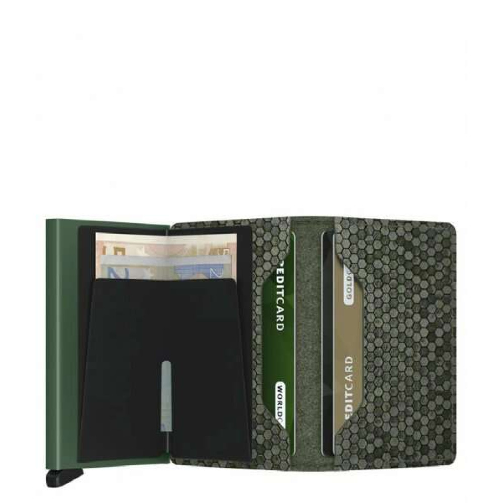 Secrid Slimwallet Πορτοφόλι Hexagon (Green)