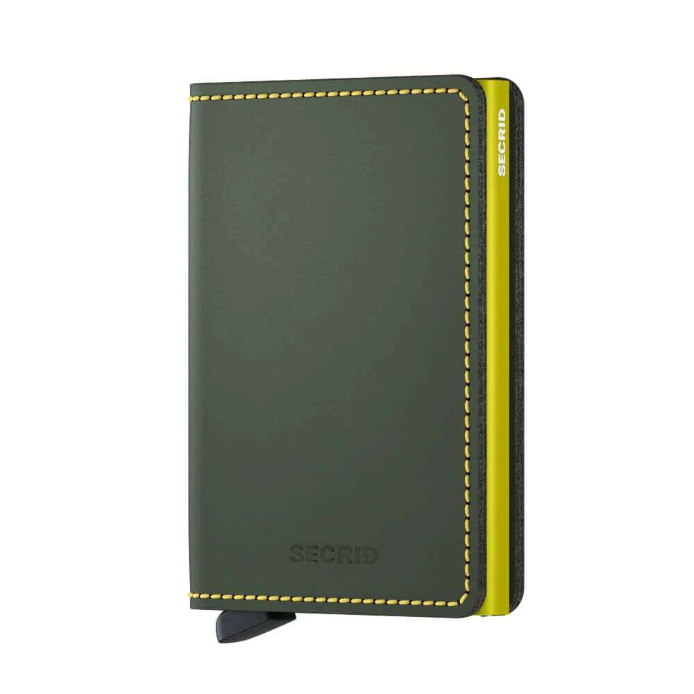 Secrid Slimwallet Πορτοφόλι Matte (Green & Lime)