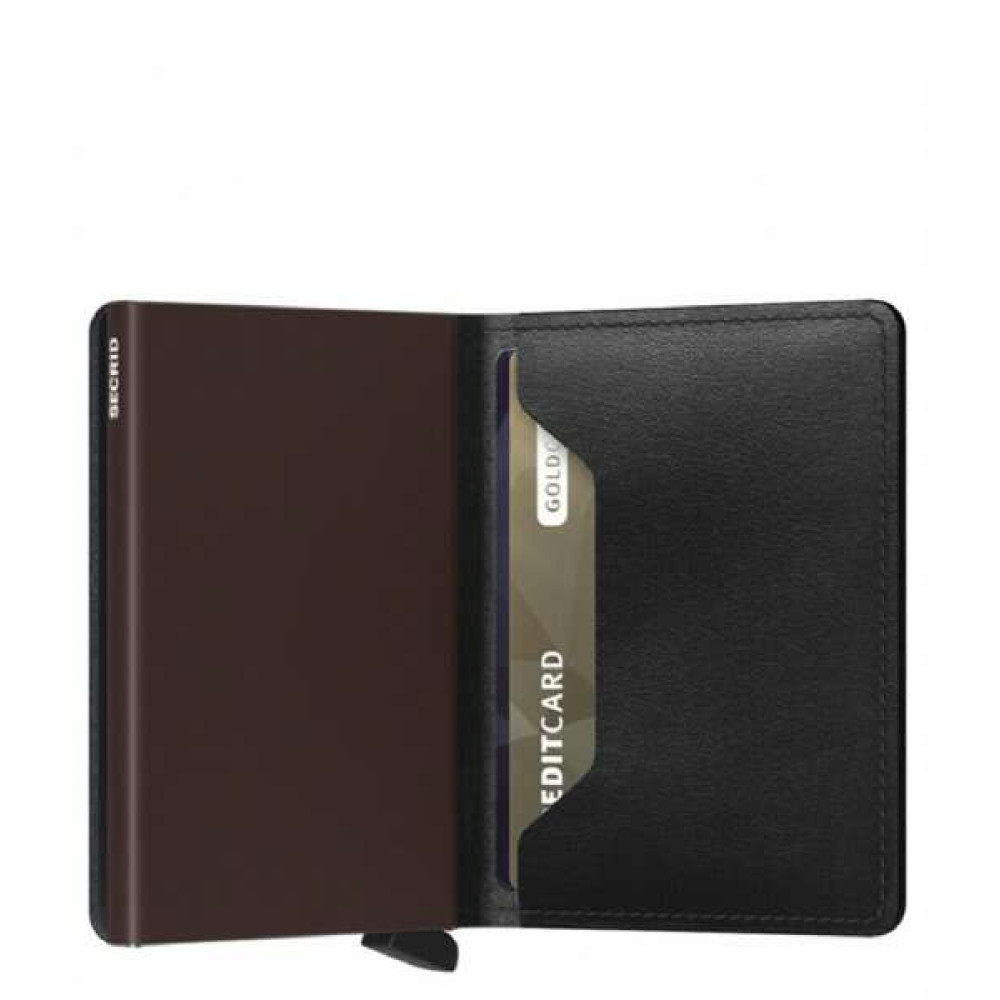 Secrid Slimwallet Πορτοφόλι Original (Black-Brown)