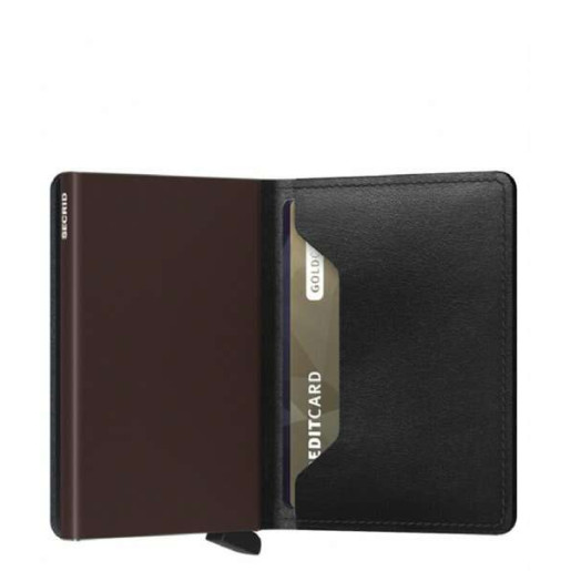 Secrid Slimwallet Πορτοφόλι Original (Black-Brown)