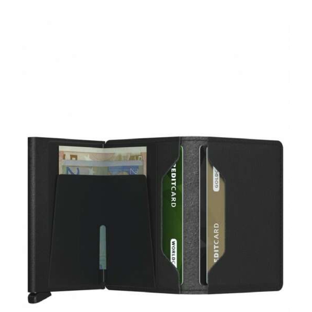 Secrid Slimwallet Πορτοφόλι Yard (Black-Powder Black)