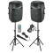 Σετ Ενεργών Ηχείων με USB/SD και ΒΤ - ibiza Sound PKG15A-SET