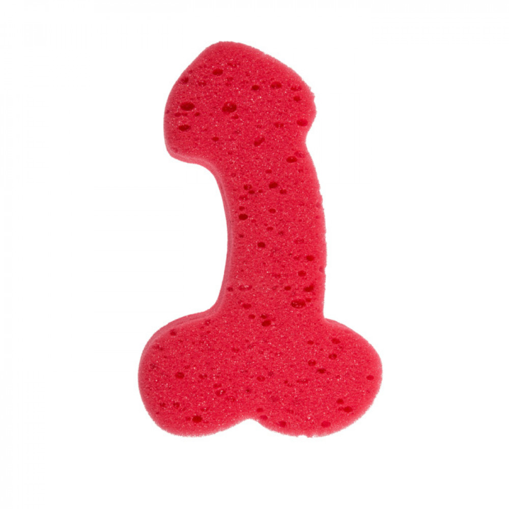 Σφουγγάρι Penis - Κόκκινο (19 cm)